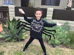 Kids Spider Costume Diy Charlotte S Web Spider Costume Kids Diy Costumes Kids Kids Party Crafts