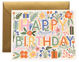 Resizing your completed card is easy, just click the resize button and use a preset size or choose your own custom size. Fiesta Birthday Card Greeting Card Online Shop Rifle Paper Co Deutschland Captain Card