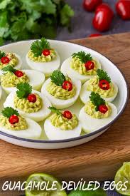 Guacamole Deviled Eggs Recipe Happy Foods Tube Recipe Guacamole Deviled Eggs Food Deviled Eggs