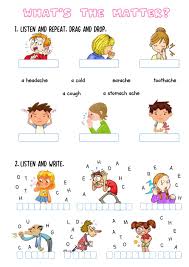 Pictures work as a great icebreaker to health. What S The Matter Online Worksheet