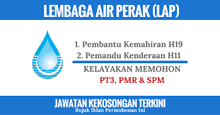 Koperasi masjid negeri perak (komas) 0.7 km. Lembaga Air Perak Lap Kerja Kosong Kerajaan