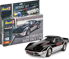 Car page 37 mid sixties corvette : Amazon Com Revell Rv67646 Model Set 1 24 78 Corvette Indy Pace Plastic Kit Toys Games