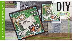 Schiebekarte mit fußball selber basteln. 2 Mannerkarten 3d Grusskarten Fussball Selber Basteln Kartenbasteln Anfanger Anleitung Deutsch Youtube