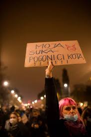 Łamanie praw człowieka w stosunku do polskich kobiet, nieludzkie traktowaniu w okresie ciąży i porodu. Strajk Kobiet Demonstracje Po Wyroku Trybunalu Konstytucyjnego