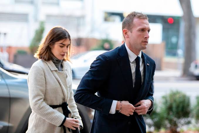 Emily Moreno and Max Miller pictured together during their marriage