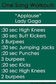 One Song Workouts One Song Workouts Workout Songs Fun Workouts
