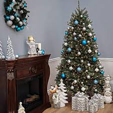 This white tree transforms any room it decorates into a winter wonderland. National Tree Company Pre Lit Artificial Christmas Tree Includes Pre Strung White Lights And Stand Dunhill Blue Fir 6 5 Ft Pricepulse