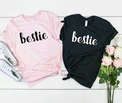 Apprenezlui à coudre ou à dessiner un smoky eyes de biche. Sugarbaby Bestie T Shirt Bff Chemises Meilleurs Amis Cadeau Correspondant Meilleur Ami Tements A605