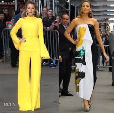 Veja mais ideias sobre looks, blake lively, blake lively moda. Blake Lively In Brandon Maxwell Oscar De La Renta Good Morning America Red Carpet Fashion Awards