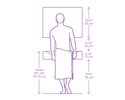 Bathroom mirrors do not only come as a basic rectangle. Bathroom Sink Washbasin Heights Dimensions Drawings Dimensions Com