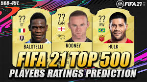 See their stats, skillmoves, celebrations, traits and more. Fifa 21 Top 500 Players Ratings Prediction 500 451 W Rooney Hulk Balotelli Youtube