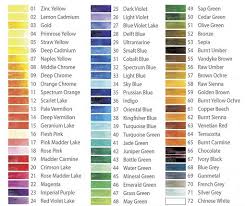 75 Correct Lyra Pencils Color Chart