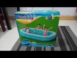 Semua barang yang dipompa tidak ada garansi kebocoran jual kolam. Unboxing Kolam Berenang Karet Anak Bestway Panjang 2 62 Meter Youtube