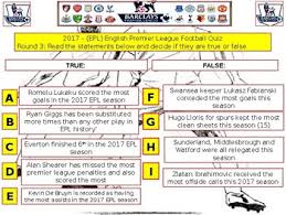 Sep 12, 2017 · nfl team passing leaders by season (2010s) 30. 2017 Epl Premier League Soccer Football Quiz 7 Rounds And Over 40 Questions
