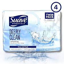 4 Suave Essentials Deeply Clean Refreshing Deodorant Bar Soap, 3.9 oz Twin  Pack | eBay