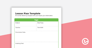 Editable Lesson Plan Template Teaching Resource Teach Starter
