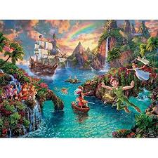 Ceaco Thomas Kinkade The Disney Collection Peter Pan S Neverland 750 Piece Jigsaw Puzzle Walmart Com Thomas Kinkade Disney Thomas Kinkade Disney Puzzles Disney Paintings