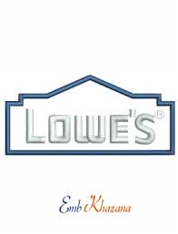 Lowes Logo Embroidery Design In 2021 Embroidery Logo Embroidery Designs Embroidery Files