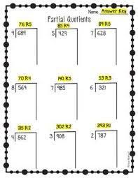 Partial Quotients Worksheets Partial Quotients Free Math Lessons Ccss Math