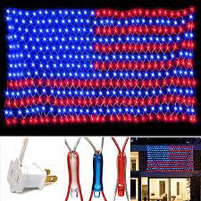 Led american flag 3 x5. Amazon Com Puhong American Flag Net Lights 420 Led Usa Flag String Lights Outdoor Waterproof Patriotic Ornaments For Independence Day National Day July 4th Memorial Day Christmas New Year Party Yard Decor Home Kitchen