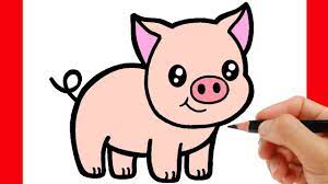 Comment dessiner un Petit Cochon étape par étape - YouTube