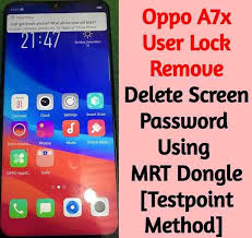Oppo A7x User Lock Remove Delete Screen Password Using Mrt Dongle Testpoint Method Here Is The Method Remove Oppo A7x P How To Remove Unlock Screen Passwords