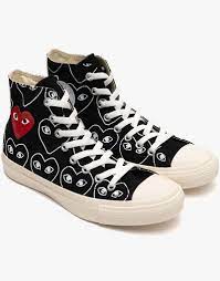 Check out our comme des garcons converse selection for the very best in unique or custom, handmade pieces from our shops. Heart Print Converse Chucks 70 Ox Comme Des Garcons Play All Over High Black Converse