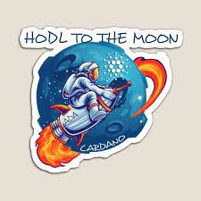 Cardano Ada Hodl To The Moon Magnet By Bitcoin Fashion Bitcoin Blockchain Vibrant Colors