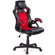costway pu leather executive bucket seat racing style office chair computer desk task desk chair furniture chair office gaming chair