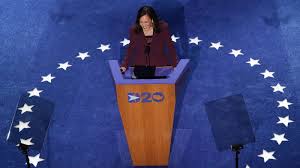 Let me tell you, i am excited for the next you might recall that she wore a plum pantsuit at the dnc last year, very much suggesting that purple. Dnc 2020 Day 3 Kamala Harris Accepts Vp Nomination Obama Slams Trump S Failures Abc News