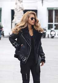 Stunning Warm Faux Shearling Aviator Style Jacket With Metallic Zippers On The Front As Well As On The Pocket Faux Shearling Jacket Edgy Fashion Aviator Style