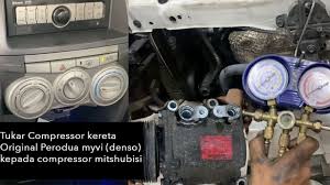 Harga compressor kereta myvi baru 2019. Tukar Compressor Kereta Original Perodua Myvi Denso Kepada Compressor Mitshubisi Youtube