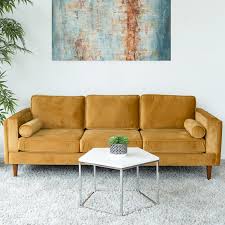 Flared blacks, tapered legs and pops of color keep the vibe clean and simple; Houston Affordable Modern Sofa Midinmod Com Midinmod