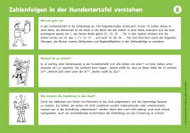 Arbeitsblätter zur orientierung auf der hundertertafel. Grun 08 Zahlenfolgen In Der Hundertertafel Verstehen Auf Dem Weg Zum Denkenden Rechnen