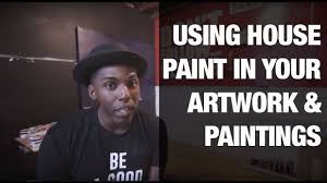The paint appears to be coming out of the canvas. Using Behr House Paint In Your Artwork And Paintings Youtube