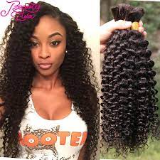 Extra long velvet marley afro kinky bulk hair. Amazing Virgin Brazilian Hair Bulk Braiding Brazilian Kinky Curly Human Braiding Hair Bulk 100 Unprocessed Human Hair Extensions Hair Jewellery For Sale Hair Loss Prevention Producthair Aliexpress