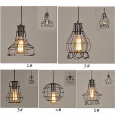 The shade is 8 in. Buy Black Industrial Iron Pendant Lamp Shade Light Bulb Cage Lighting Fixtures At Affordable Prices Free Shipping Real Reviews With Photos Joom