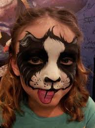 I Always Dread Doing Puppies I Need To Learn This Mark Ried One Very Cute Dog Face Paints Face Painting Designs Animal Face Paintings