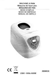 Notice Xbm 838 Manualzz