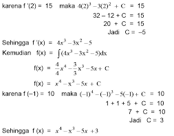 Agar lebih memahami aplikasi integral tak tentu, perhatikan contoh soal berikut ini! Penerapan Integral Tak Tentu Materi Lengkap Matematika