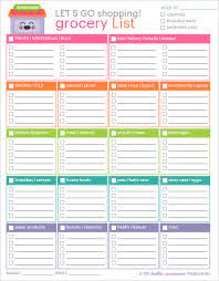 Some types of printable blank grocery list after discussing the types of the lists, it is time to see some types of the printable blank grocery list. 54 Grocery List Templates Free Pdf Excel Word Formats