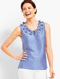 Offer is subject to availability and talbots reserves the right to change or withdraw the offer at any time without prior notice. Stripe Ruffle Top Talbots