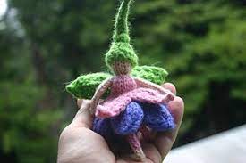 Fuchsia Flower Fairy Fuchsia Flower Knitted Flowers Christmas Knitting Projects