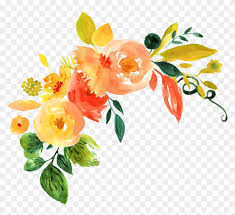 Orange flower decoration, yellow flowers, flowers deductible elements png. Watercolor Flower Png Free Download Watercolor Orange Flowers Png Clipart 222070 Pikpng