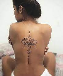 30 Stunning Lotus Flower Tattoo Ideas Tattoos Spine Tattoos Spine Tattoos For Women