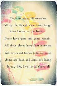 It S The First Day Of The Rest Of Your Life Lyrics In My Life Beatles Lyrics Beatles Lyrics Quotes Beatles Lyrics Beatles Quotes