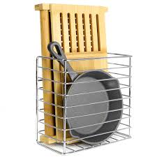 Kitchen cupboard storage for baking trays. Hanging Kitchen Storage Basket Over Cabinet Cupboard Door Tea Towel Baking Tray Chopping Board Holder Chrome Finish M W Small Buy Online In Botswana At Botswana Desertcart Com Productid 110448783