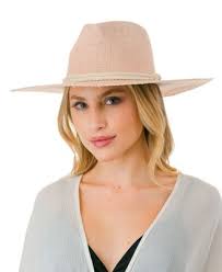 Rope Trim Straw Panama Hat