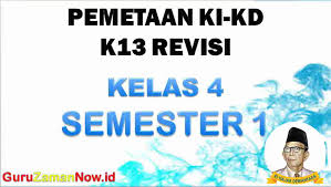 Misalnya, jika tahapan berpikir ki ada pada c3, maka tahapan berpikir kd bisa dimulai dari c1, c2, dan c3. Pemetaan Ki Kd Kelas 4 Semester 1 K13 Revisi 2018 Guru Zaman Now
