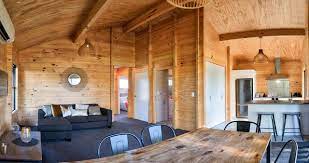 Granny flat & cabins, george town, tasmania. Living Room Granny Flat Guest House Log Cabin Skandinavisch Wohnbereich Christchurch Von Fraemohs Homes Houzz